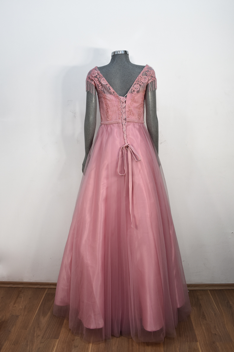  Vestido de fiesta largo Mod. VL4695 color rosa