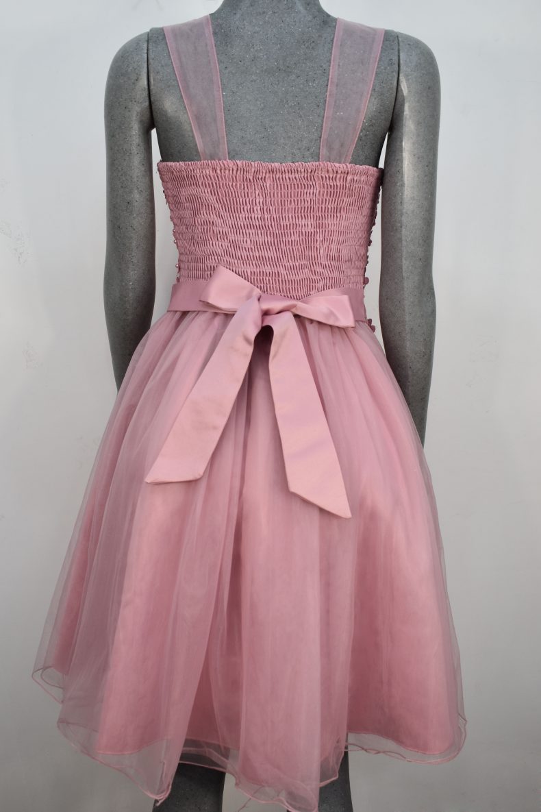 Vestido de fiesta corto Mod. VC004 color rosa