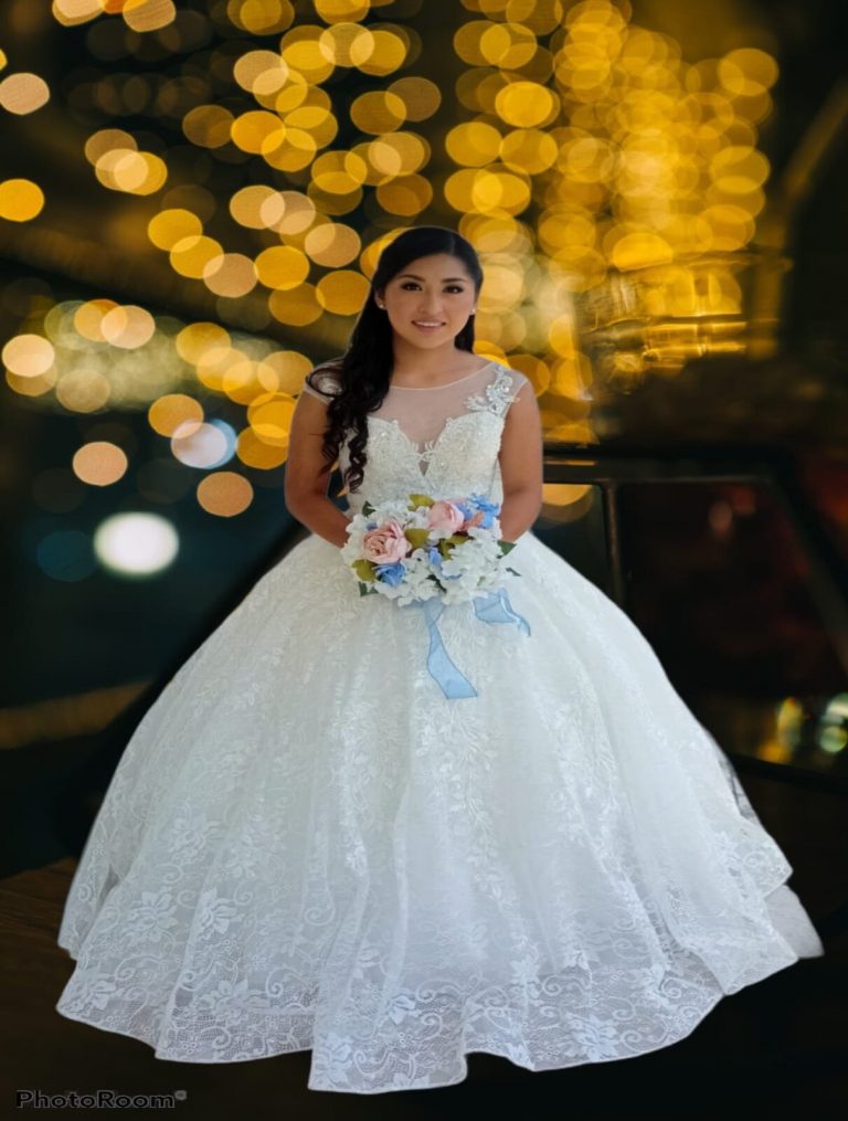 Vestido de novia corte princesa