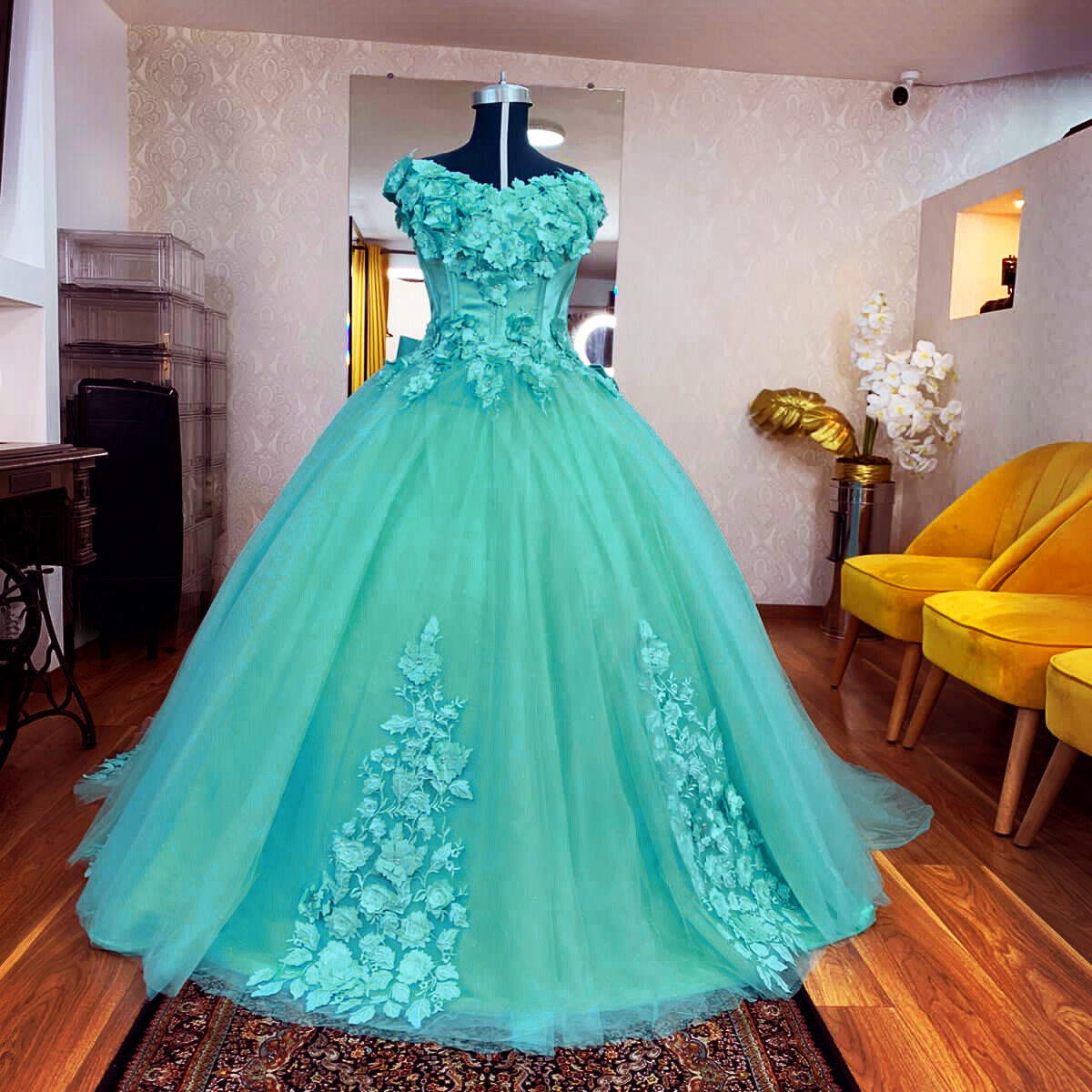 Quinceañeras Vestidos De 15 AÃ±os Color Verde Vestido Quinceañera