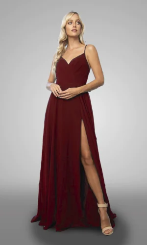 vestido color vino 477