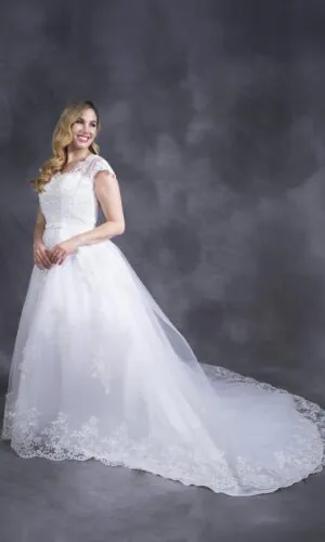 Vestido de novia corte A