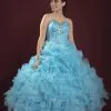 Vestido de XV años azul cielo