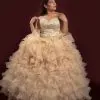 Vestido de XV años durazno