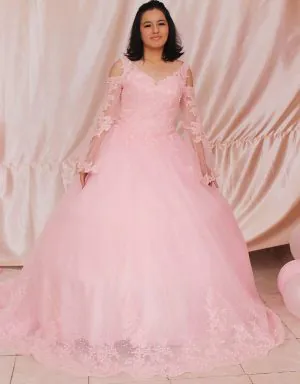 Vestido de XV años rosa