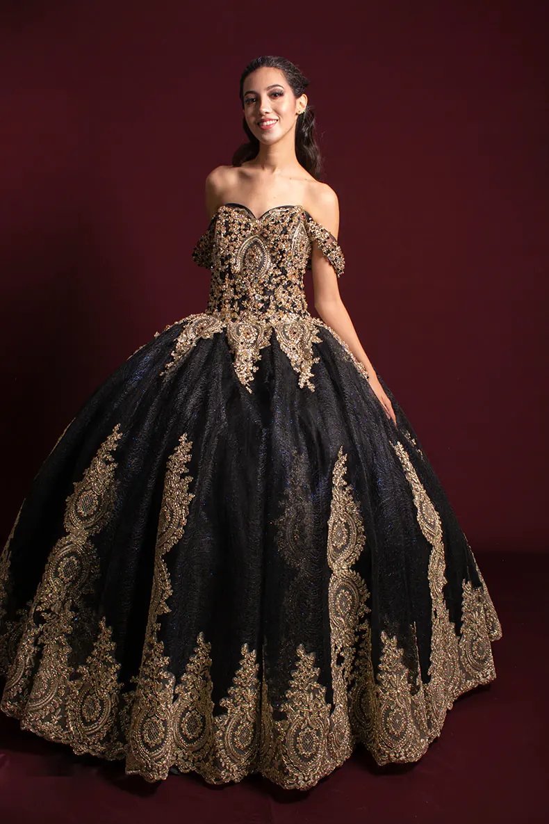 Vestido de XV años negro