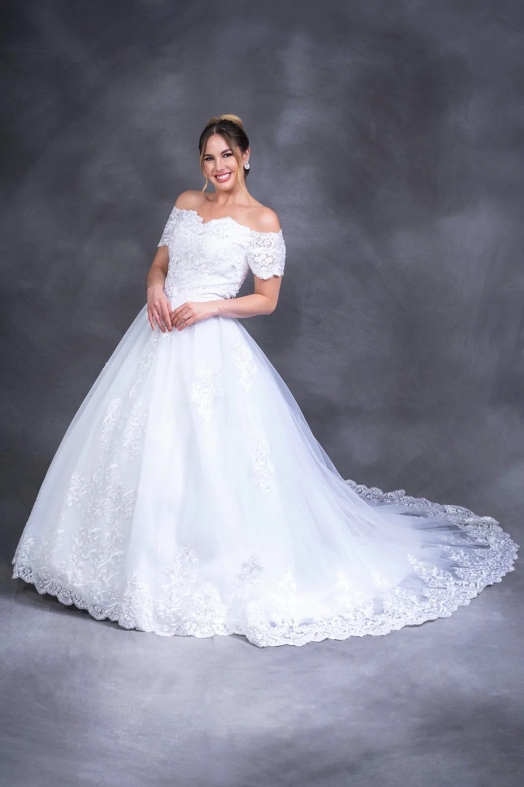 Vestido de novia corte princesa