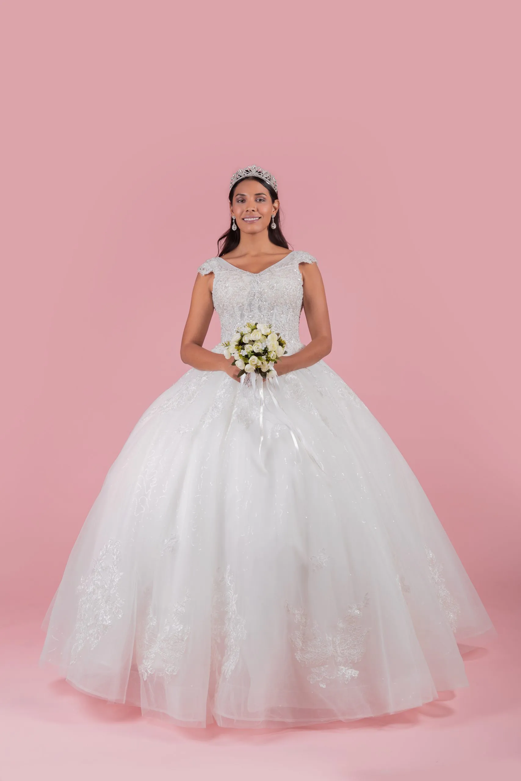 Vestido de novia corte princesa