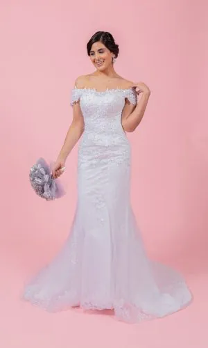 Vestido de novia corte sirena