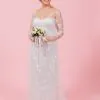 Vestido de novia corte imperial