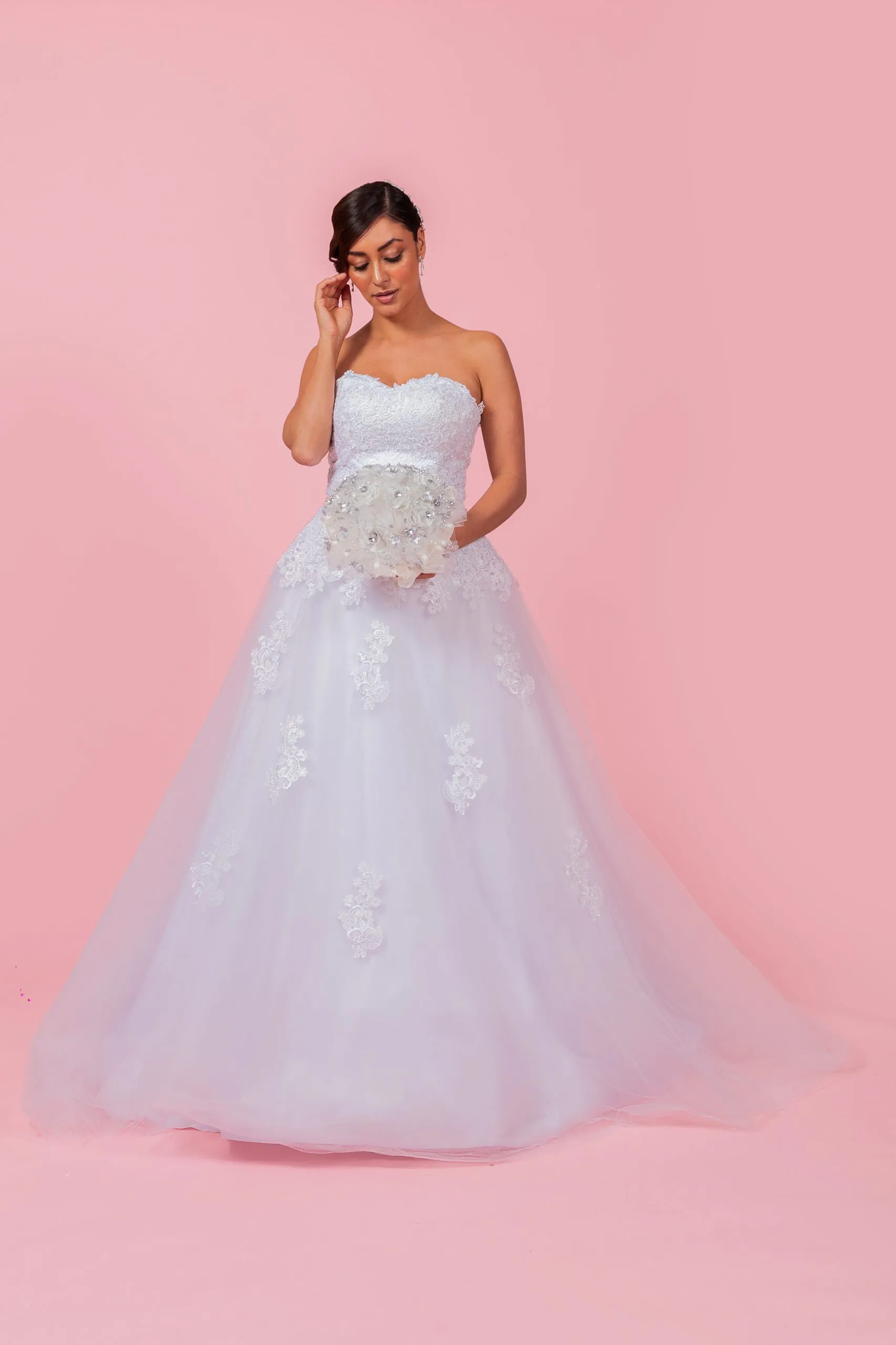 Vestido de novia corte A