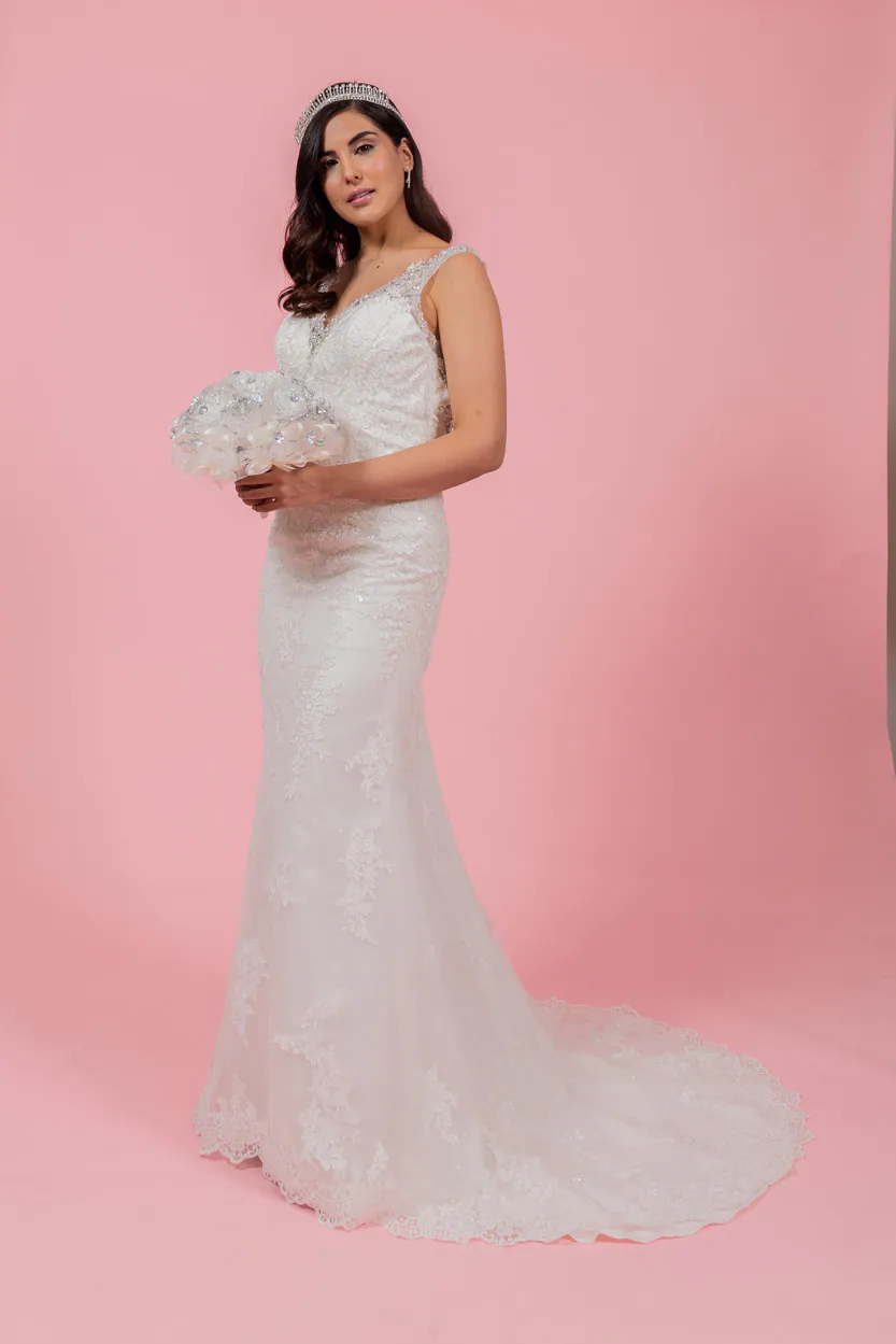 Vestido de novia corte sirena