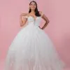 Vestido de novia corte princesa