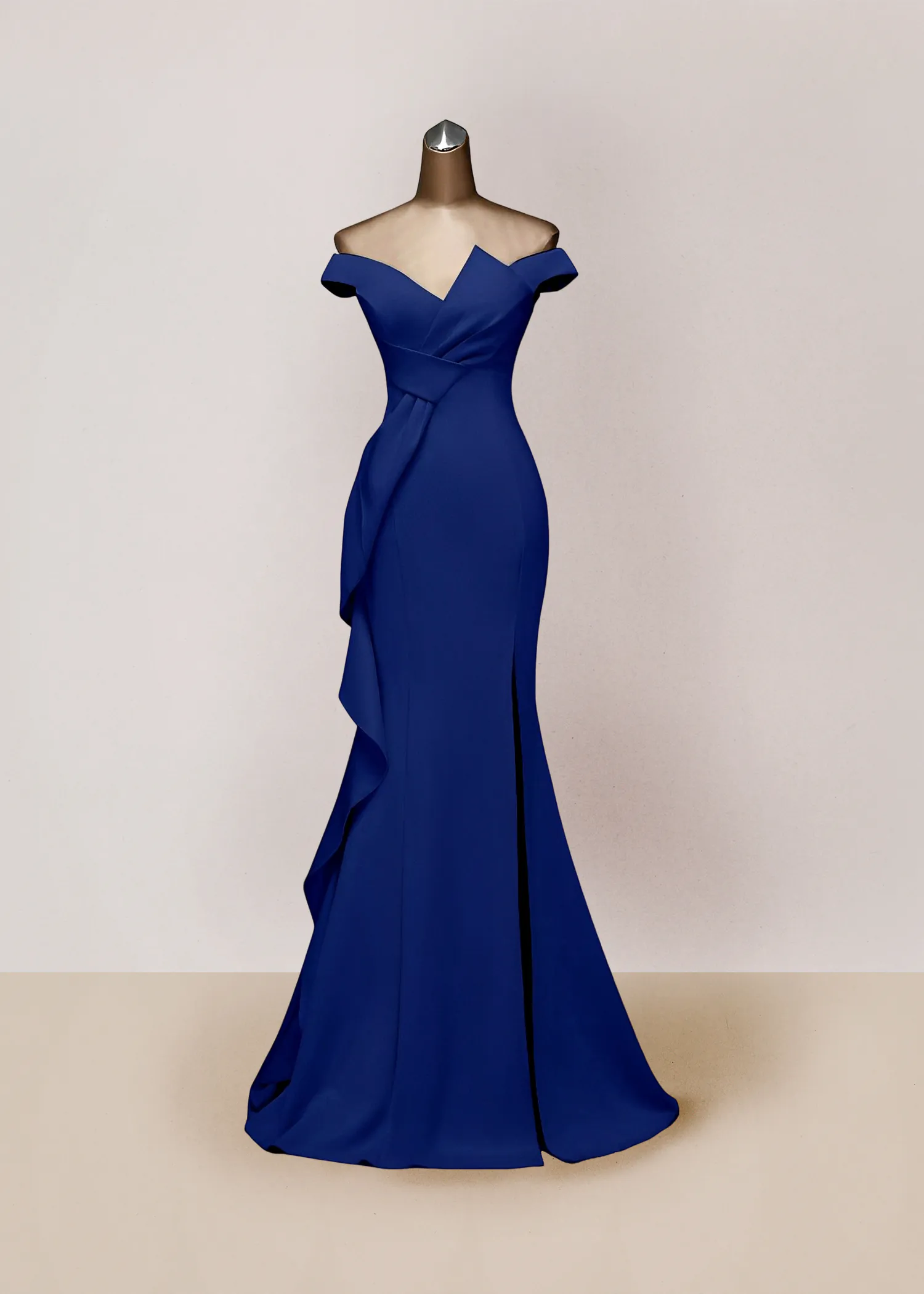 Vestido de noche color azul marino talla 10 y 12