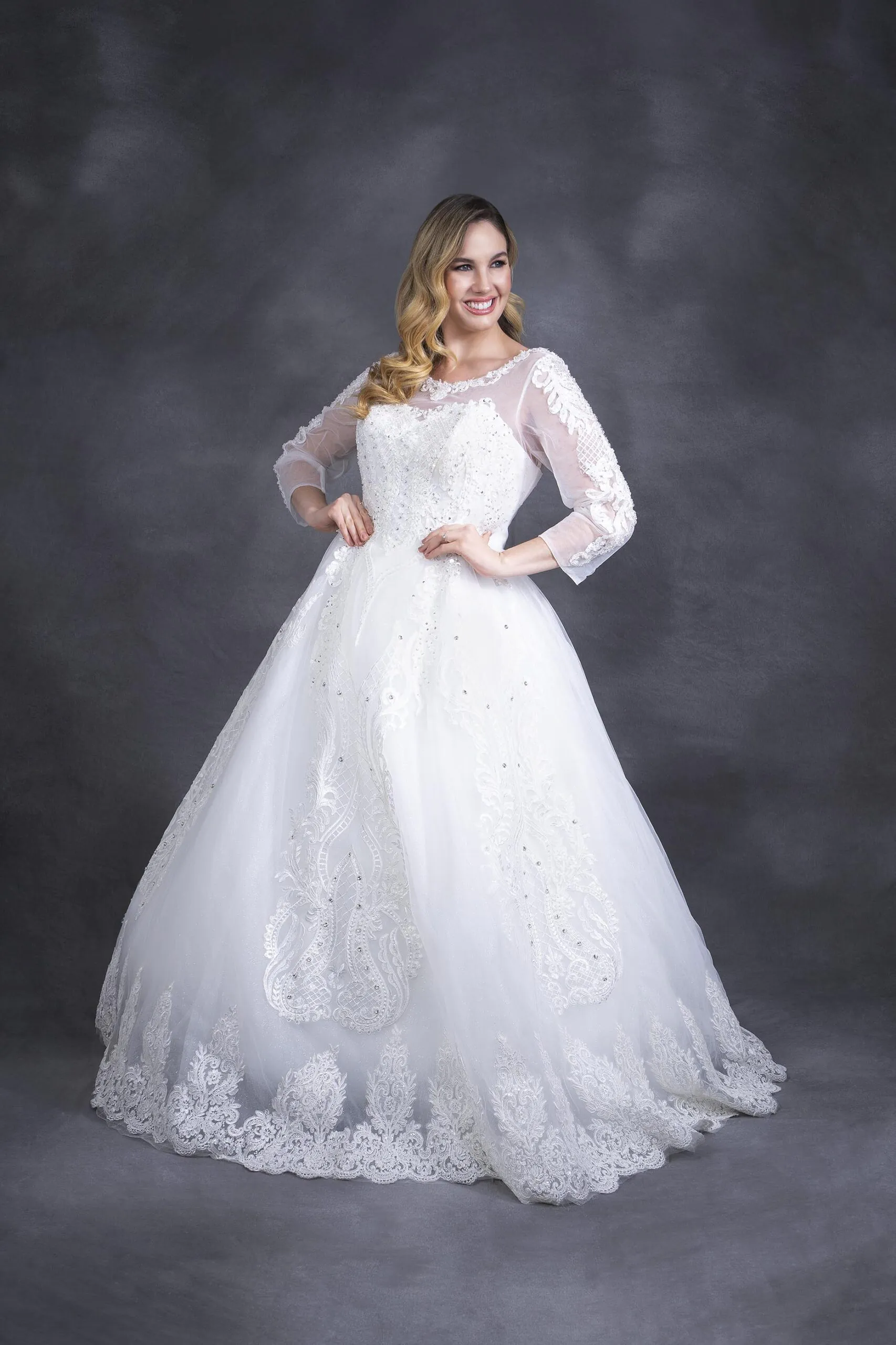 Vestido de novia corte princesa