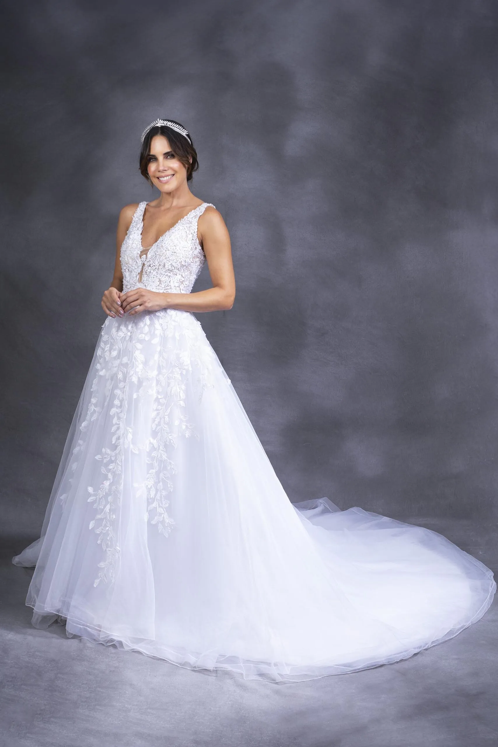 Vestido de novia corte A