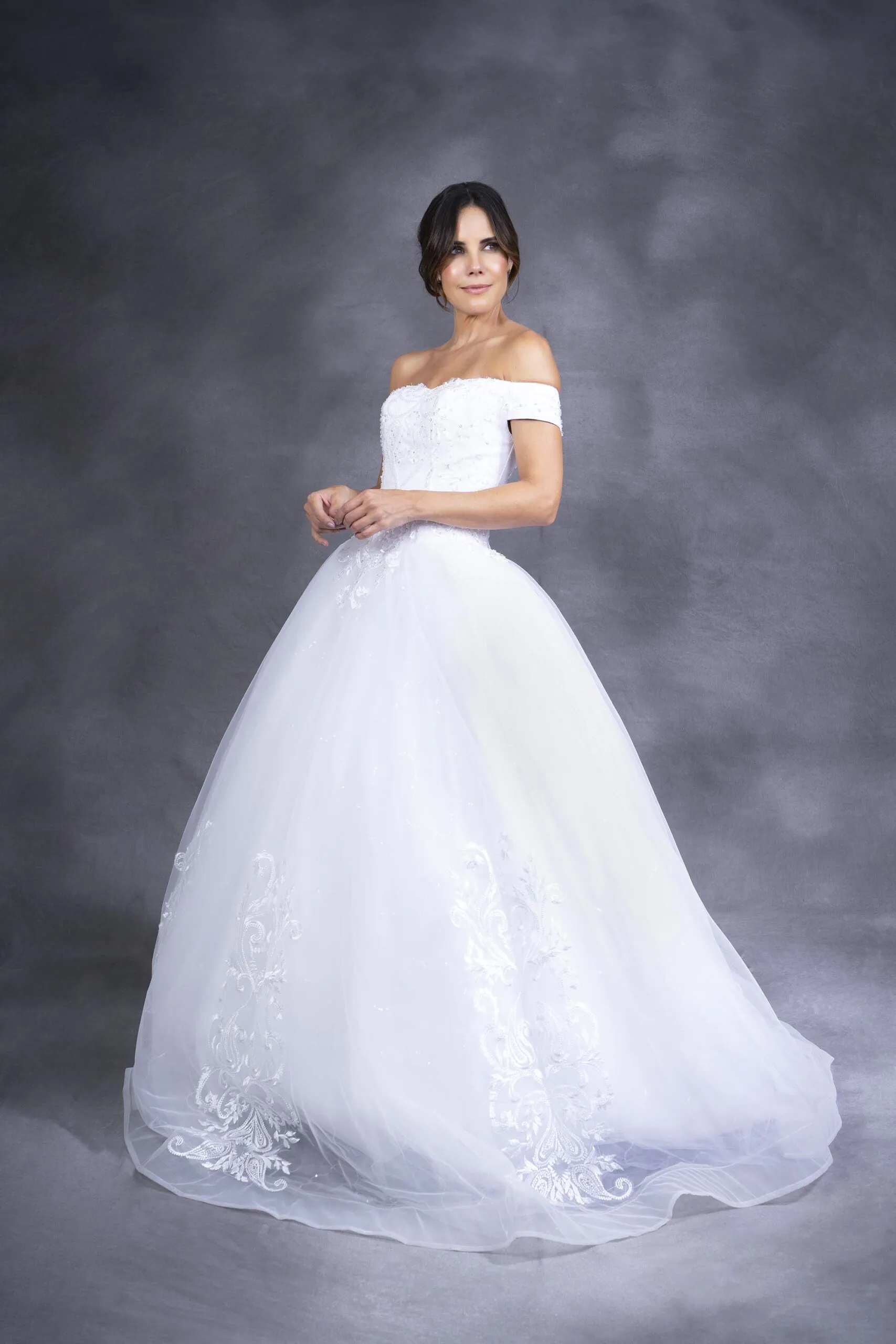 Vestido de novia corte princesa