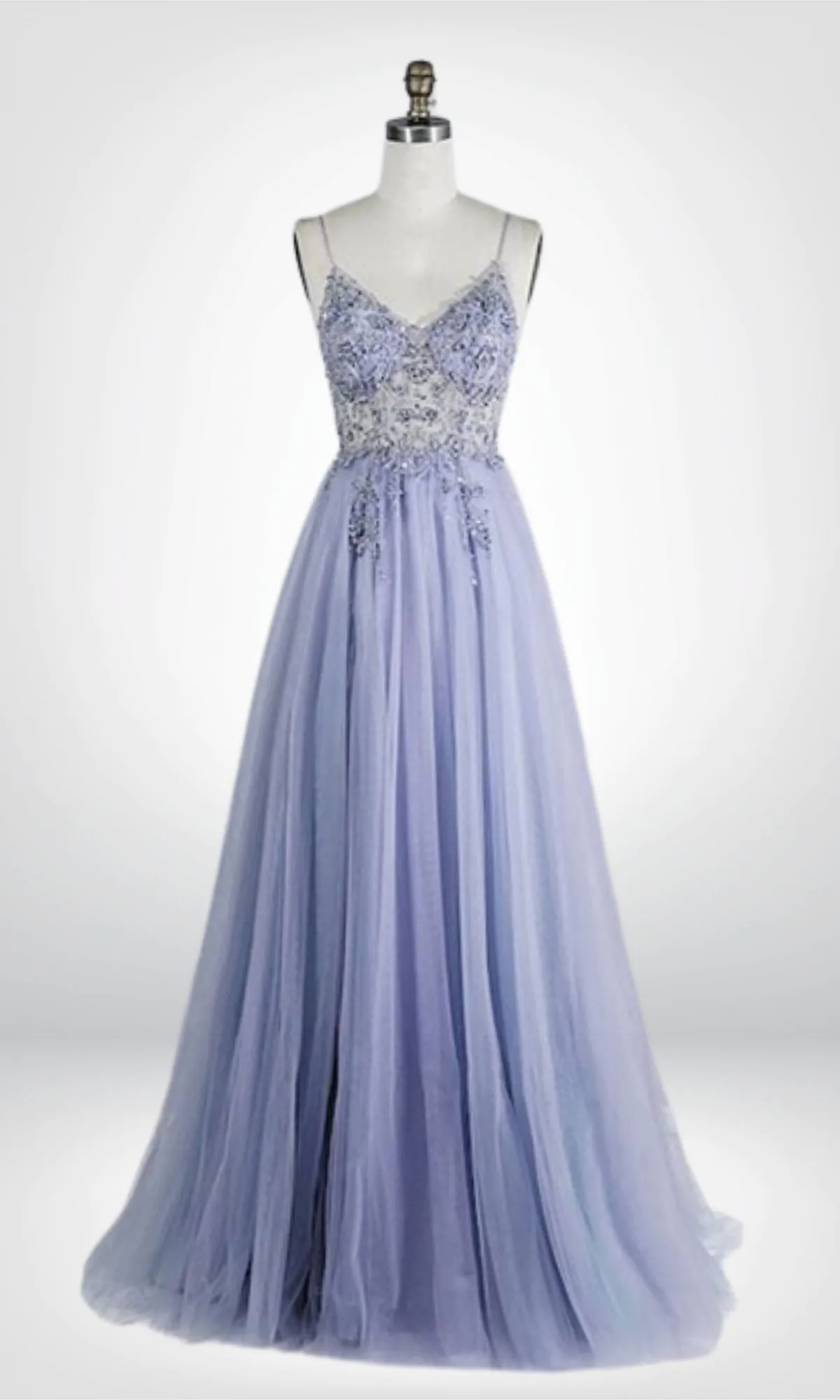 Vestido de noche lila