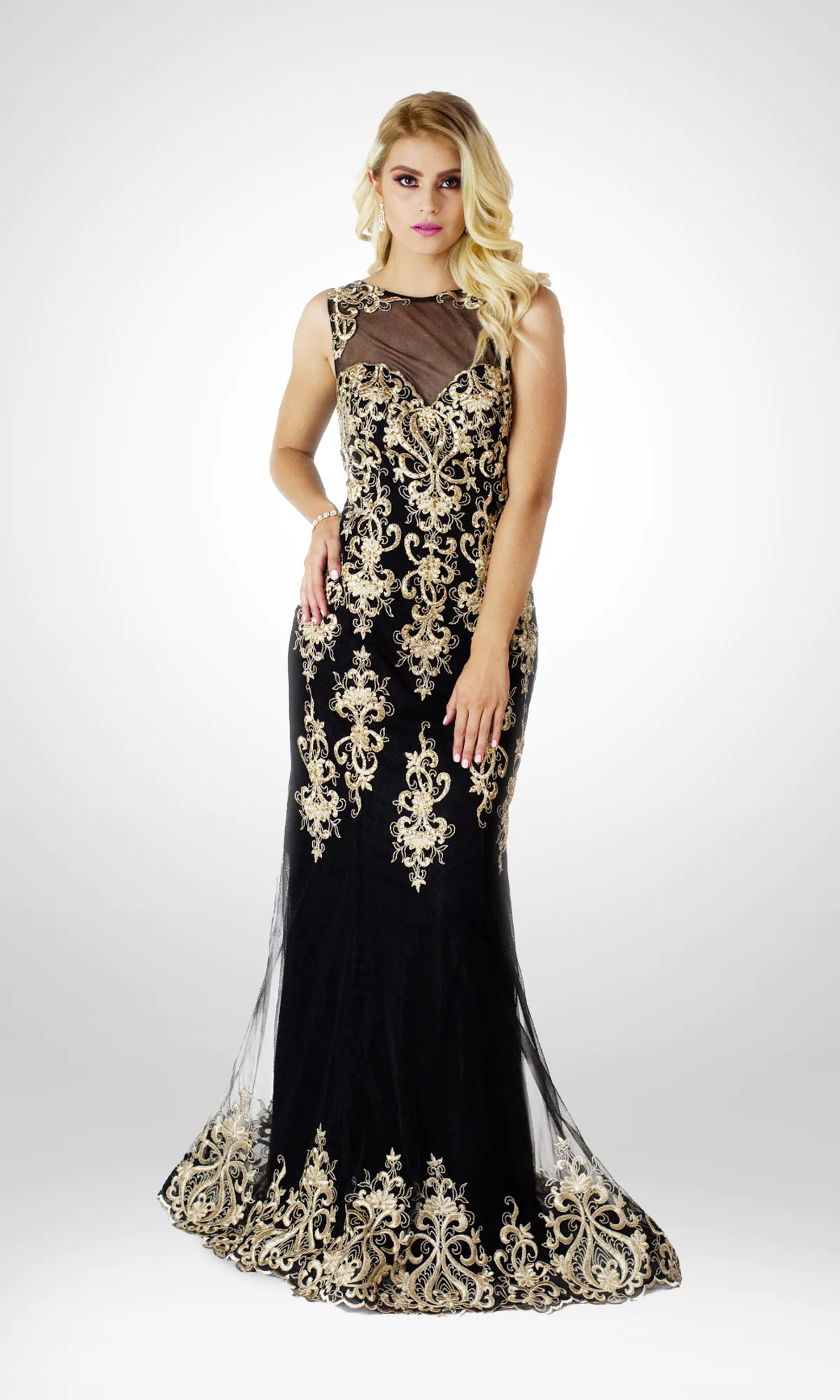 Vestido de noche negro