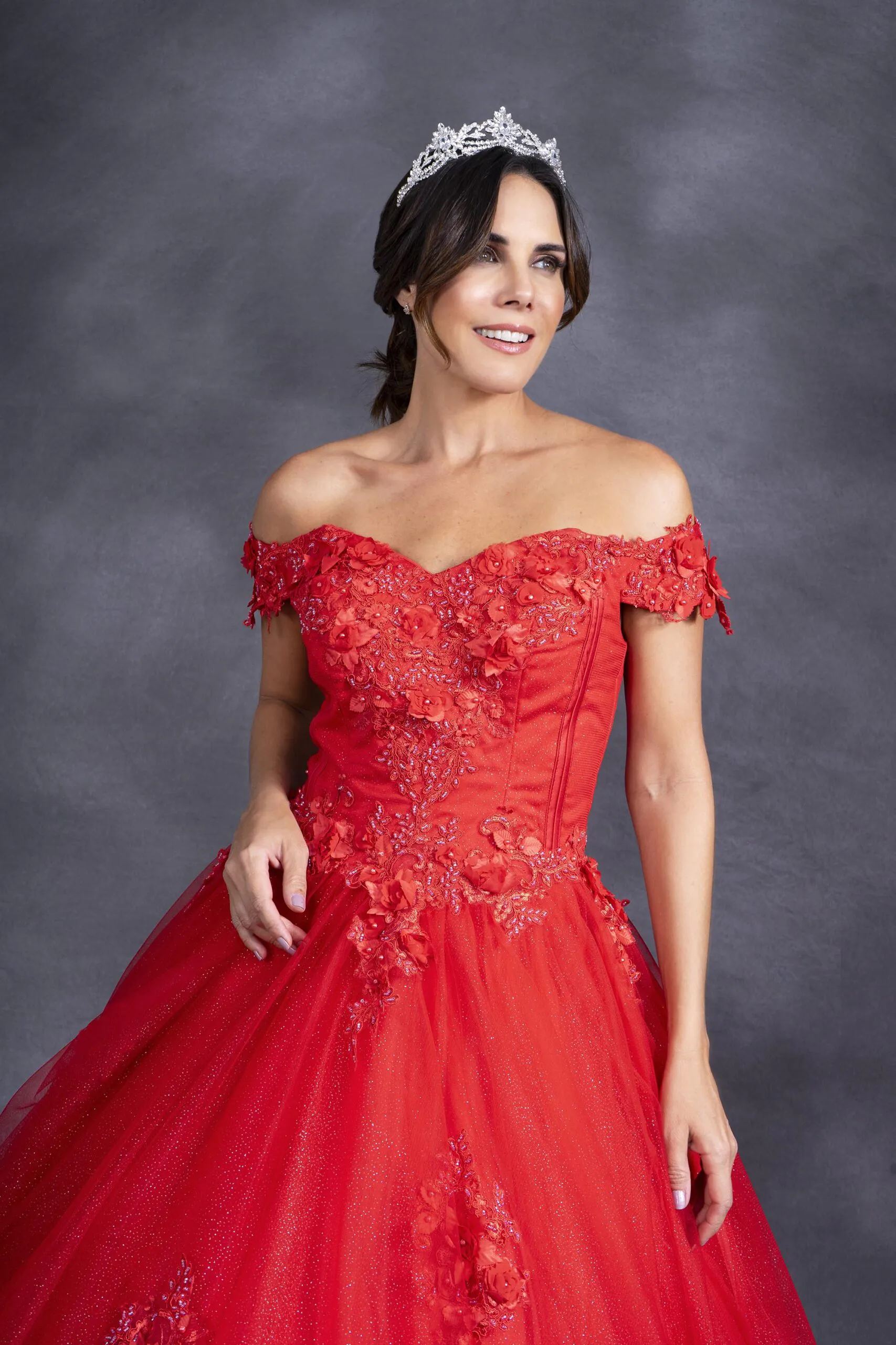 Vestido de XV años rojo