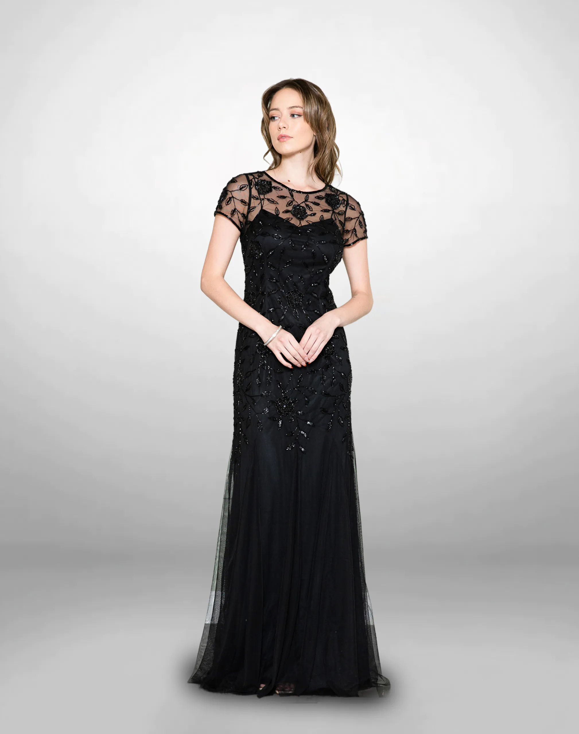 Vestido de noche negro