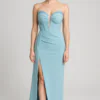 vestido de fiesta tipo corset